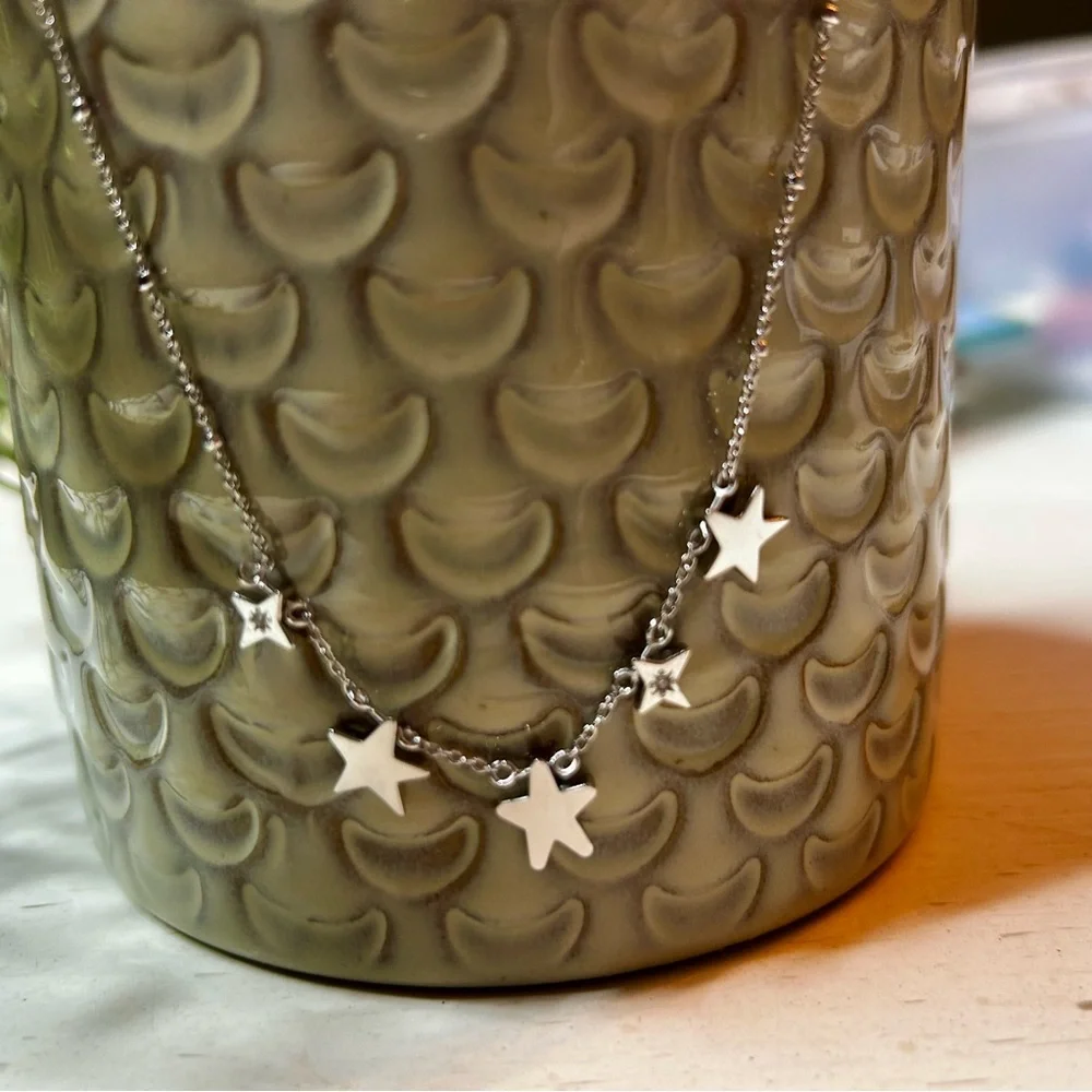 Kendra Scott Silver Jae Star Necklace, NWT - Picture 6 of 11